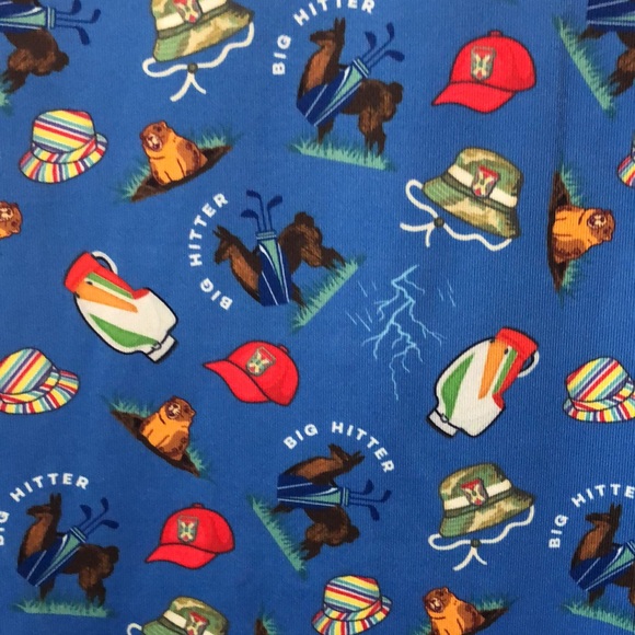 Vitamin G golf polo Men's XL Sand Point Hilly Dilly Country Club fun print shirt - Picture 4 of 11